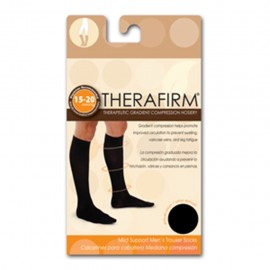 CALCETIN THERAFIRM MEDIANA COMPRESION (15-20 mmHg) CABALLERO TALLA CHICA COLOR NEGRO - Envío Gratuito