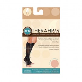 TOBIMEDIA THERAFIRM ALTA COMPRESION (20-30 mmHg) PUNTA DESNUDA TALLA CHICA COLOR PIEL - Envío Gratuito