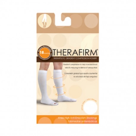 TOBIMEDIA THERAFIRM ANTIEMBOLICA (18 mmHg) TALLA GRANDE COLOR BLANCO - Envío Gratuito