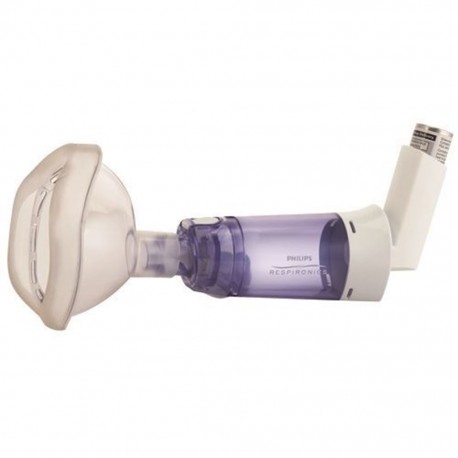 Cámara de Inhalación Optichamber Diamond Respironics Antiestática con Mascarilla Chica - Envío Gratuito