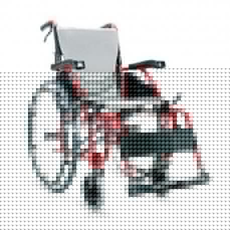 SILLA DE RUEDAS KARMA DESCANSAPIES ABATIBLES Y RESPALDO PLEGABLE COLOR PEARL SILVER - Envío Gratuito