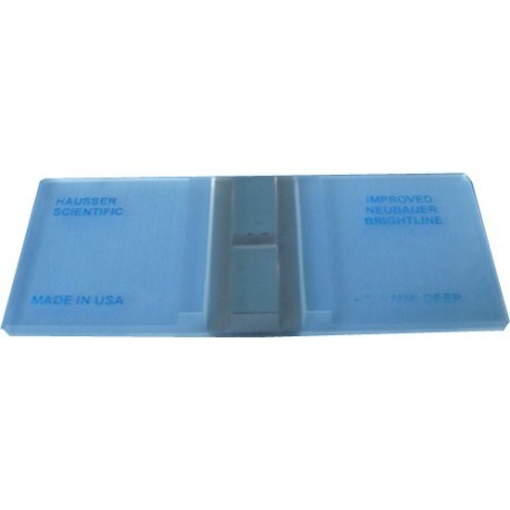 CÁMARA DE NEUBAUER DOBLE RAYADO LÍNEA REGULAR - HAUSSER - Envío Gratuito