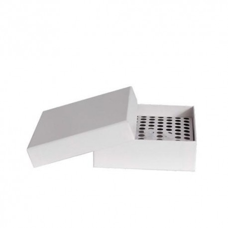 Caja de cartón criogénica para tubos de PCR. Modelo CRM-0025PCR - Envío Gratuito
